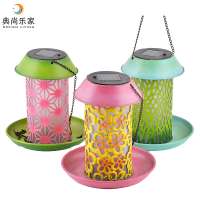 Metal Bird Feeder Hanging Wholesale With Solar Light