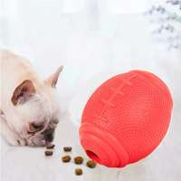 2020 Playing Fun Food Dispenser Treat Chew Ball Pet Products Rubber dog treat toy